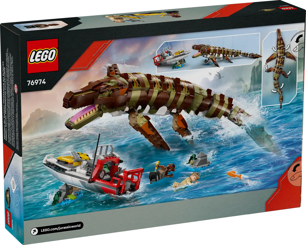 Brick-Built Mosasaurus Boat Mission