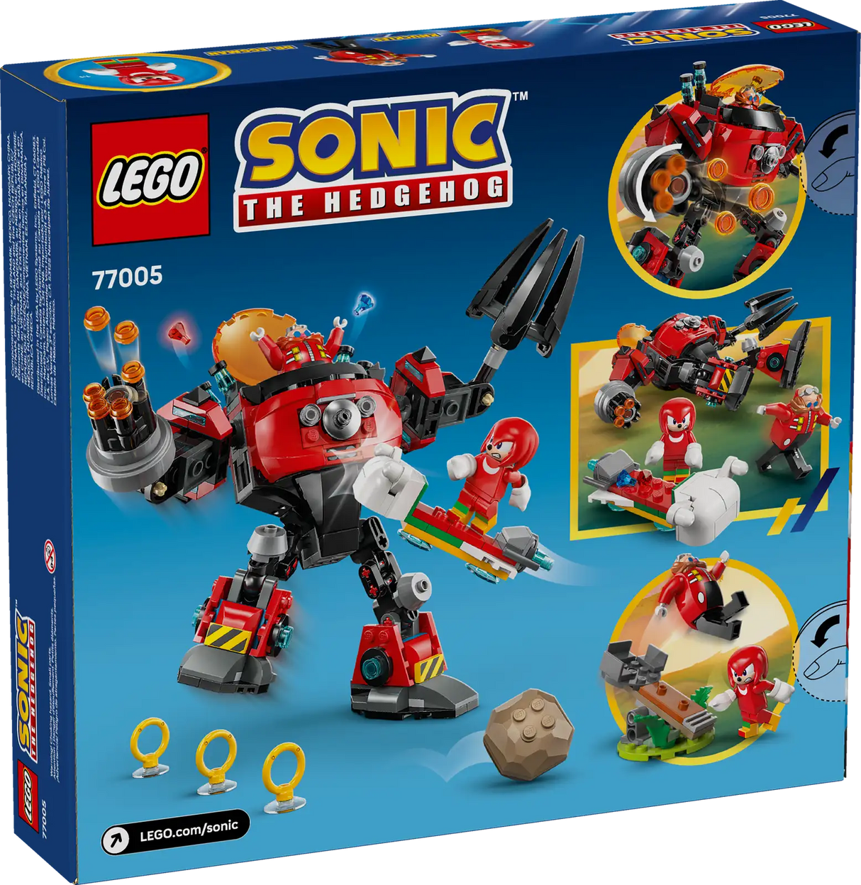 Knuckles vs. Dr. Eggman Egg Crusher Mech