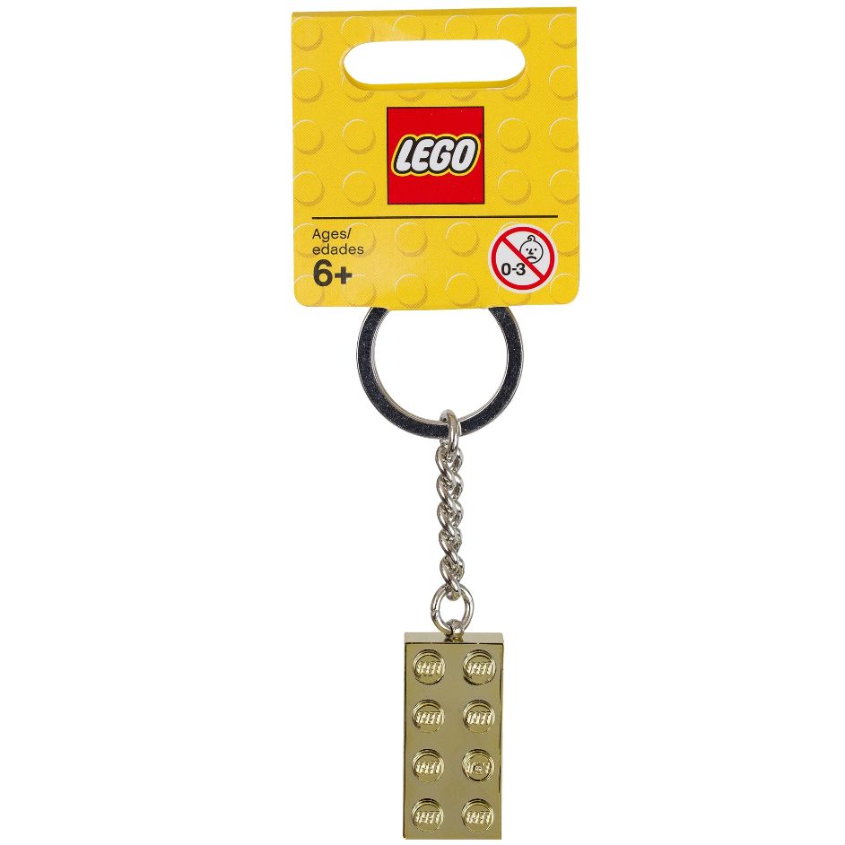 Gold 2x4 Stud Key Chain