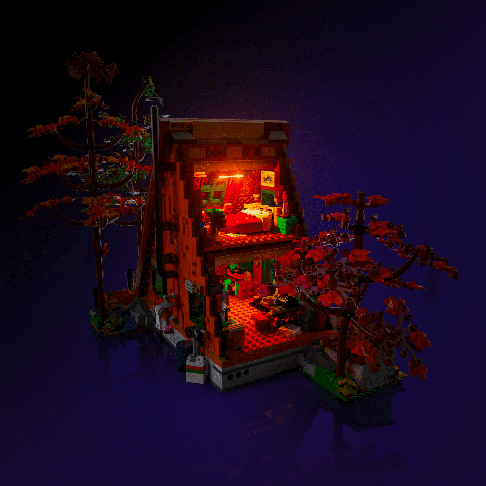 Light My Bricks (LMB) 2.0 Light Kit for LEGO #21338 A-Frame Cabin