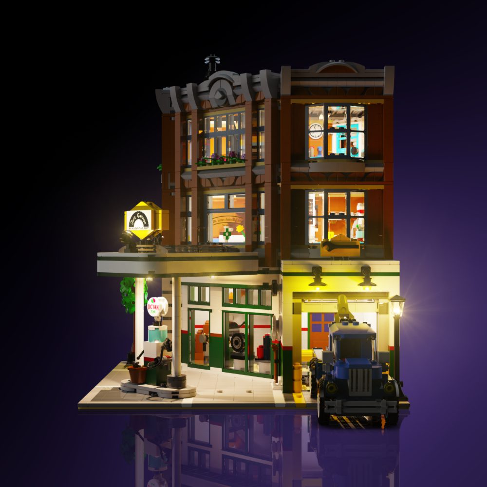 Light My Bricks (LMB) 2.0 Light Kit for LEGO #10264 Corner Garage
