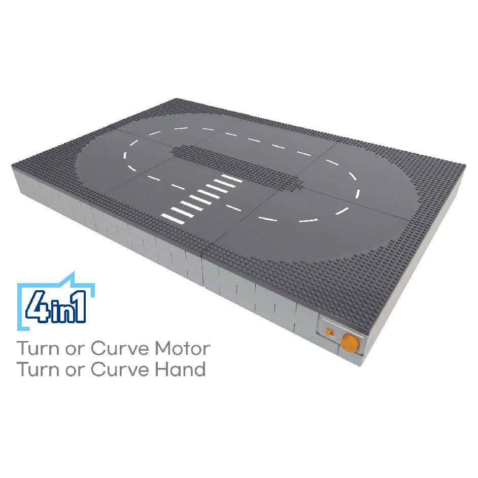 Curve Road_Motor Gear 4in1 - Gray