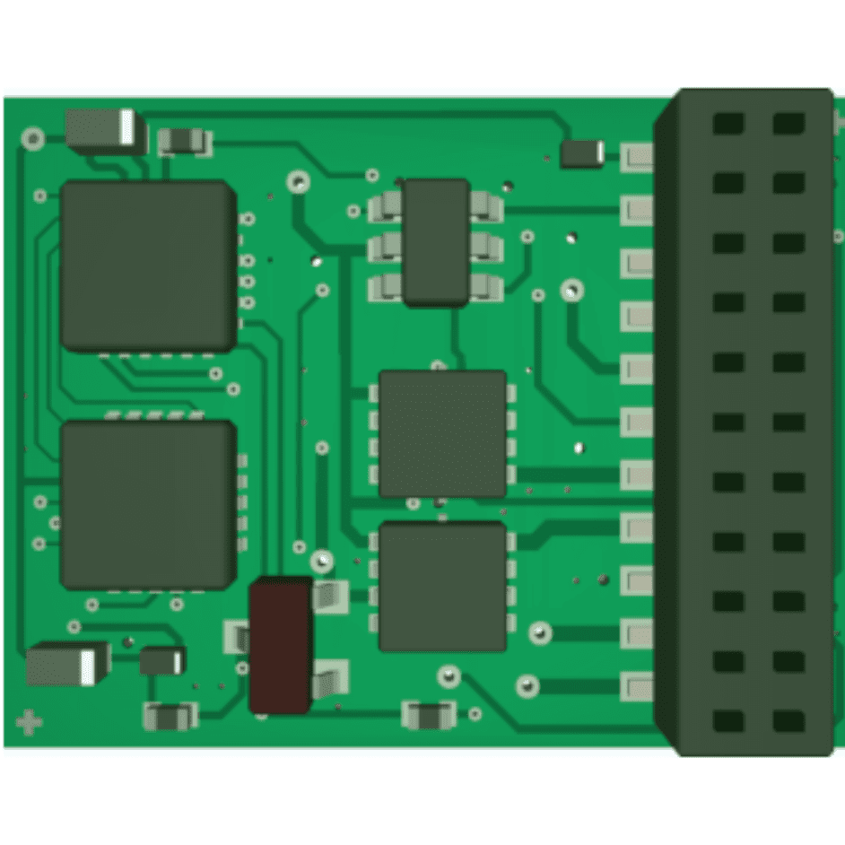Vehicle decoder DH21B for SX1, SX2, DCC and MM, For the 21-pin interface (Märklin/TRIX mtc21