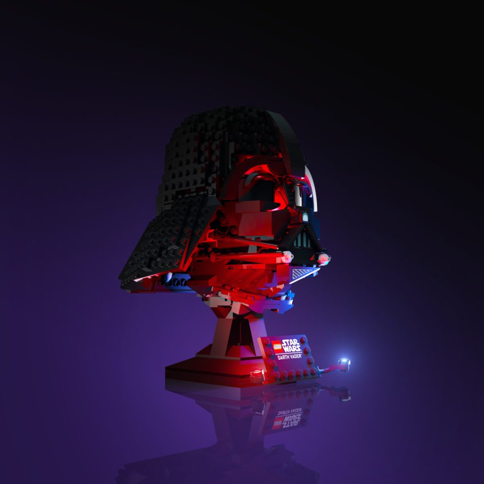 Light My Bricks (LMB) 2.0 Light Kit for LEGO #75304 Star Wars Darth Vader Helmet