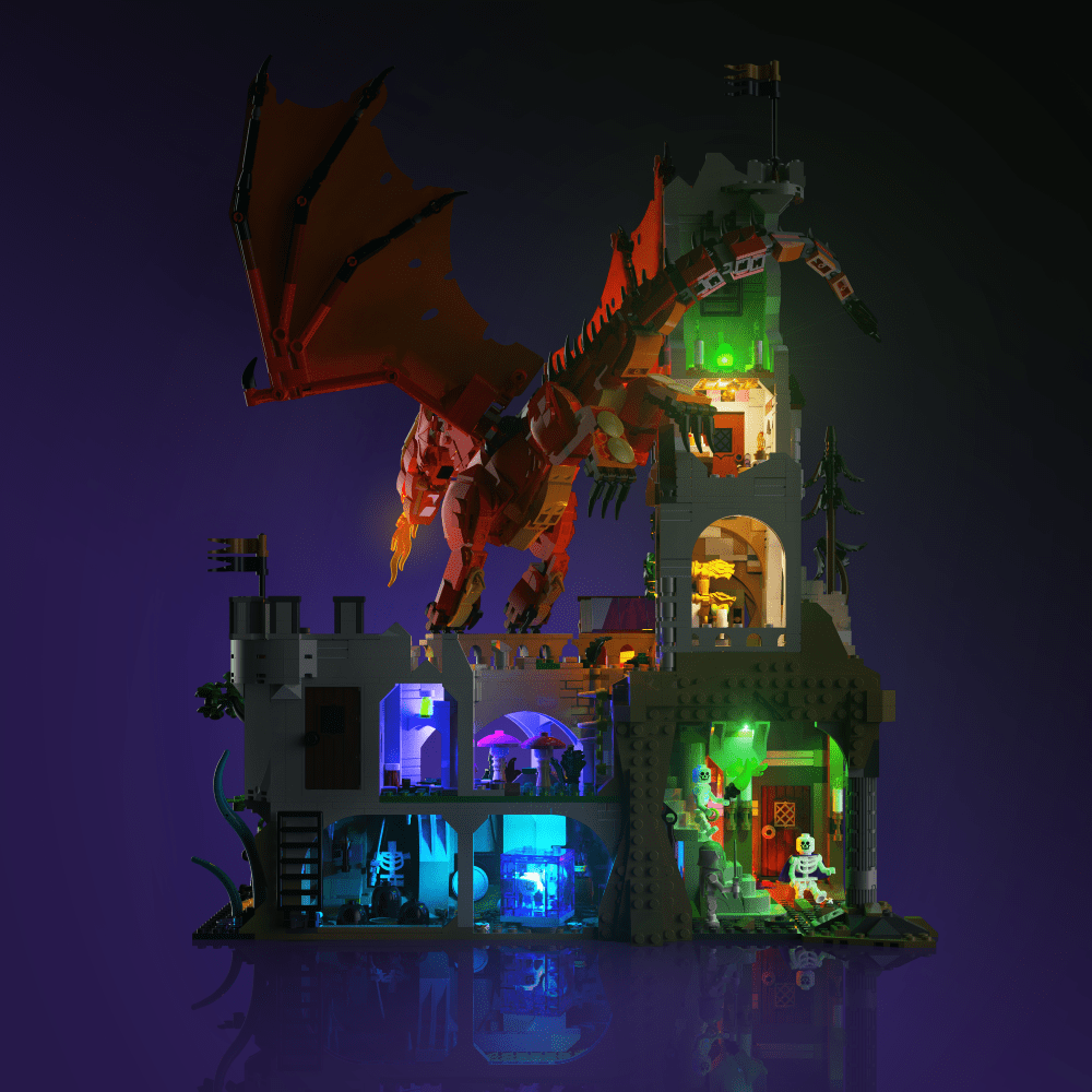Light My Bricks (LMB) 2.0 Light Kit for LEGO #21348 Dungeons & Dragons: Red Dragon's Tale