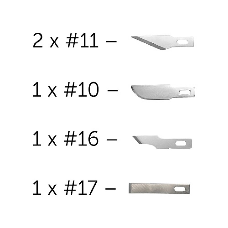 Assorted Blade Set – 5 Pieces (Fits #1 Handle)