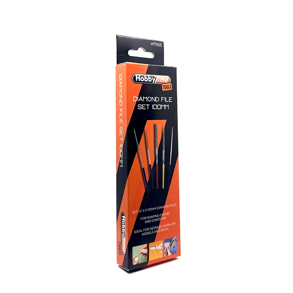 Diamond File Set 100Mm – 5 Precision Pieces