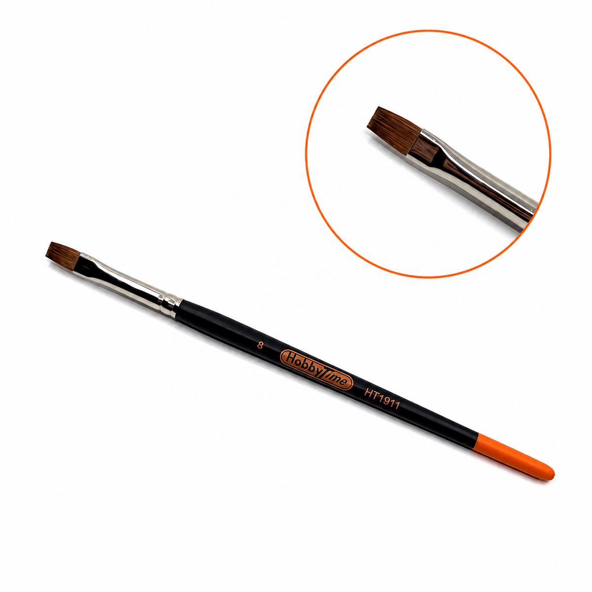 Red Sable Classic Round Handle Brush - 8