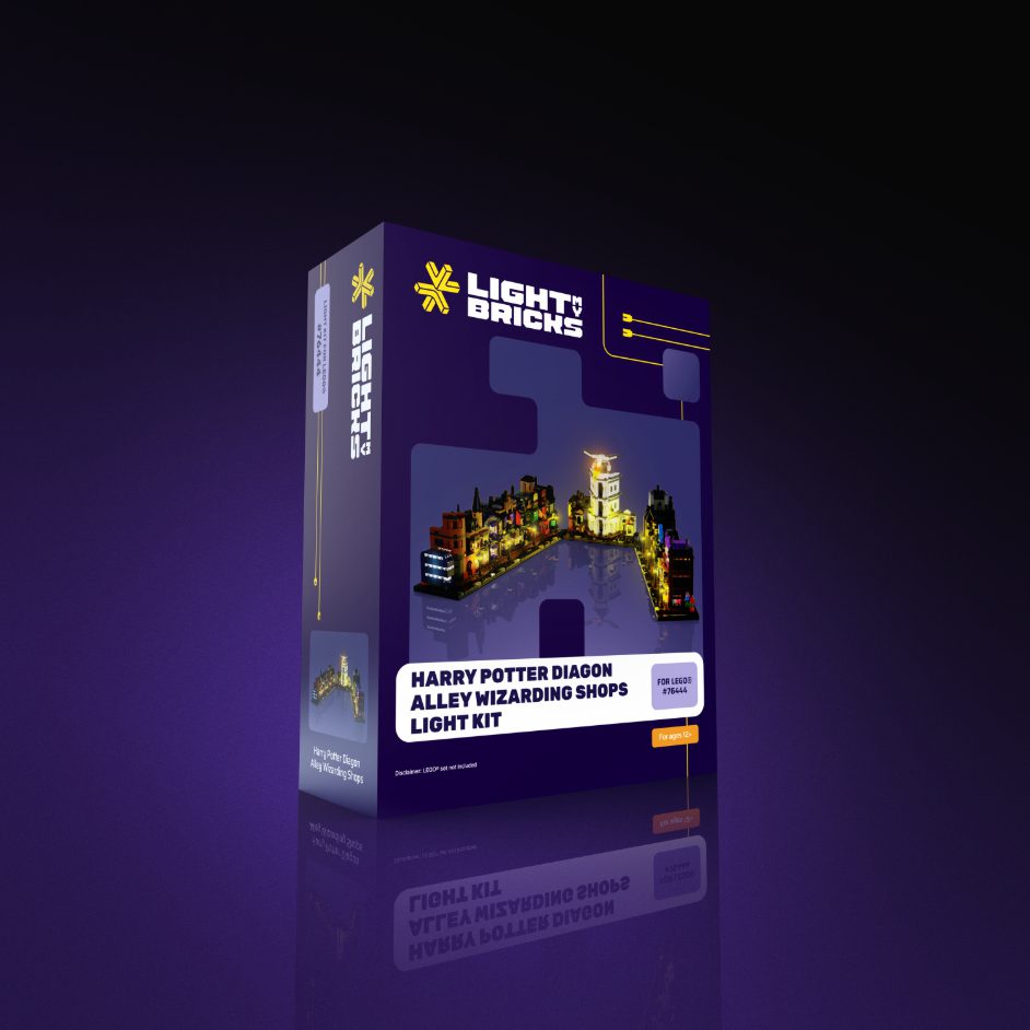 Light My Bricks (LMB) 2.0 Light Kit for LEGO #76444 Harry Potter Diagon Alley Wizarding Shops