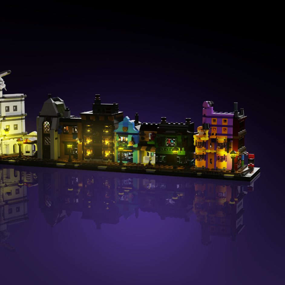 Light My Bricks (LMB) 2.0 Light Kit for LEGO #76444 Harry Potter Diagon Alley Wizarding Shops