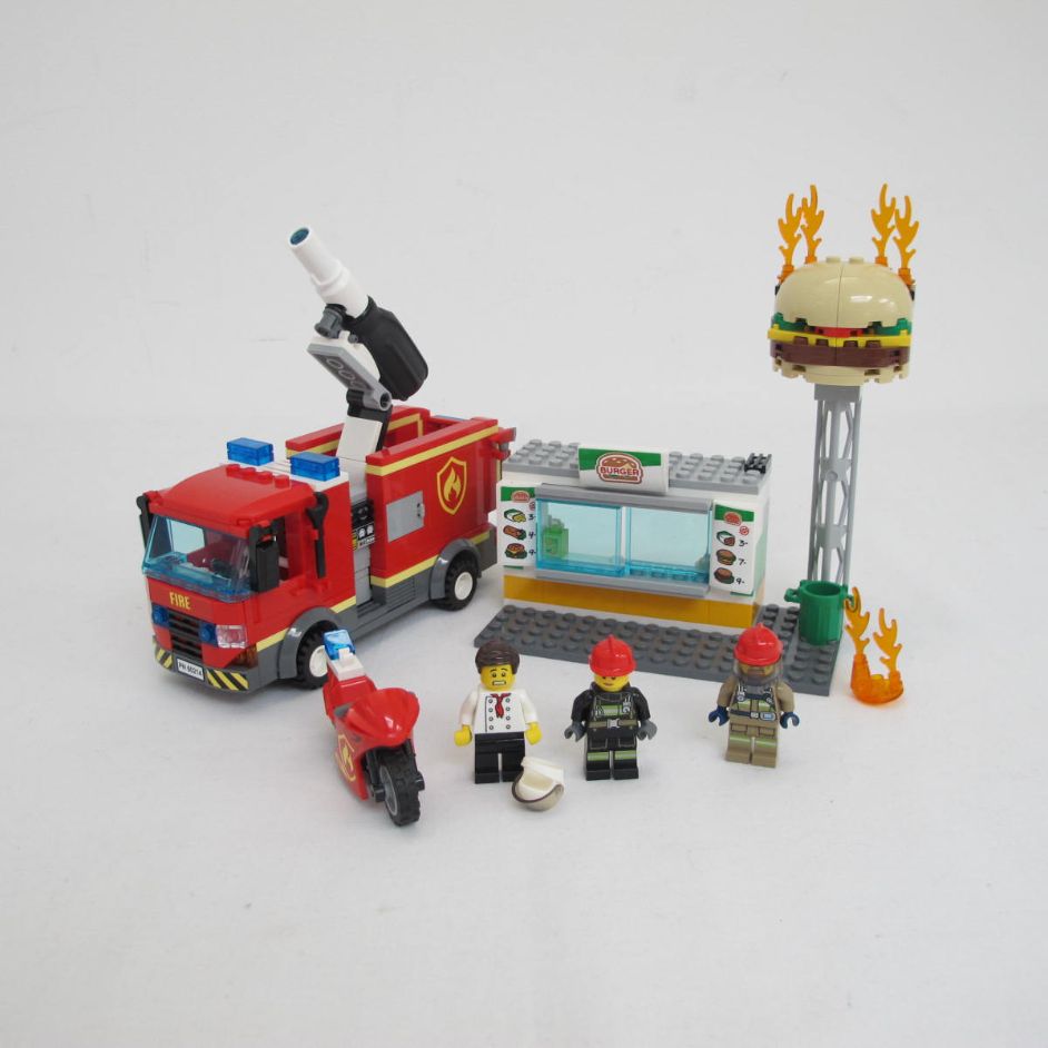 Burger Bar Fire Rescue. Complete with instructions and box