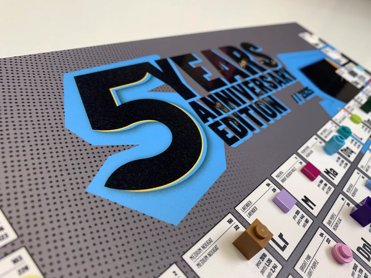 The Periodic Table Of LEGO Colors V3.0 | 5th Anniversary Edition 2025