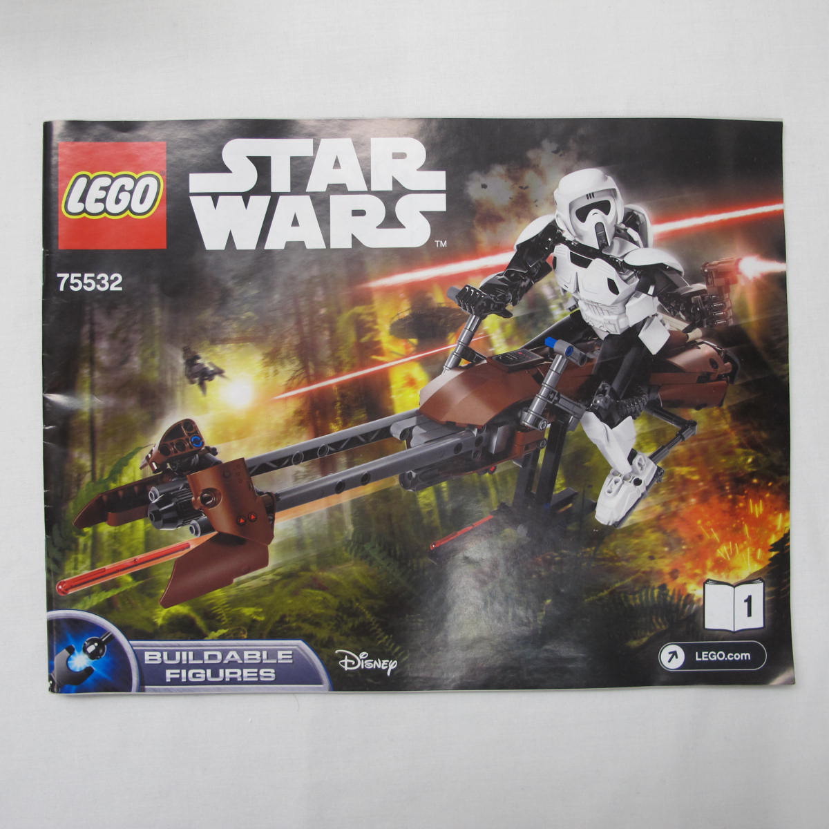 Scout Trooper & Speeder Bike. Complete with instructions, no box