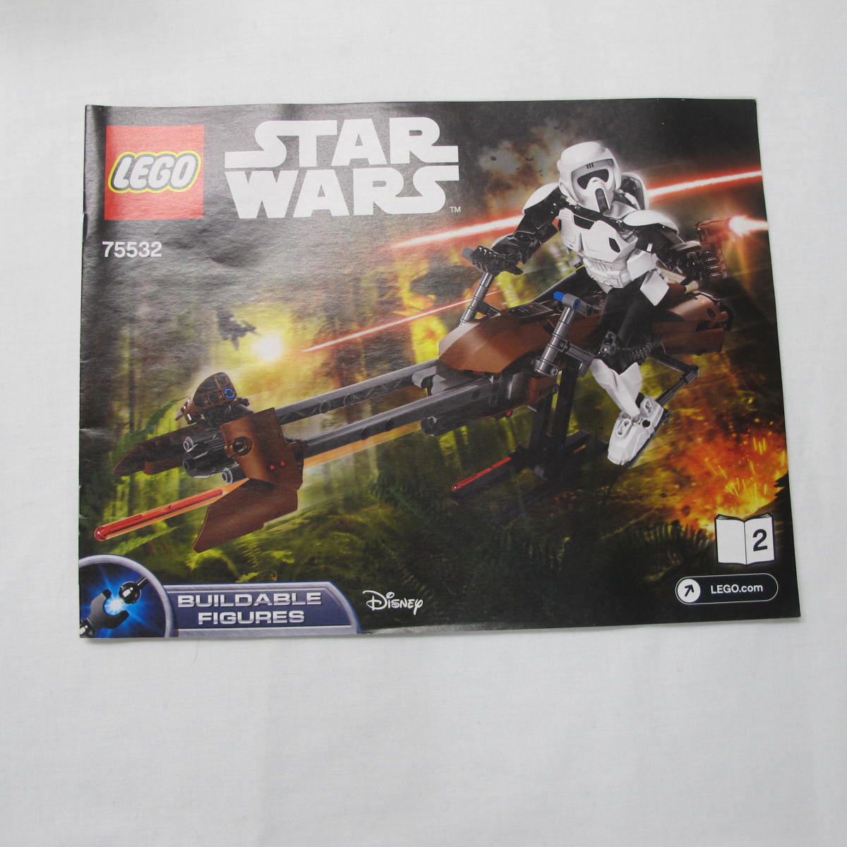 Scout Trooper & Speeder Bike. Complete with instructions, no box