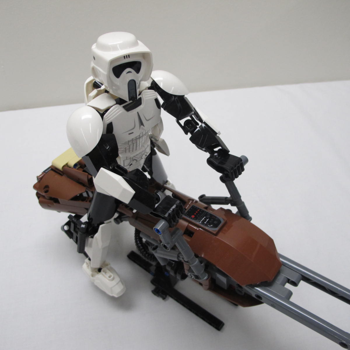 Scout Trooper & Speeder Bike. Complete with instructions, no box
