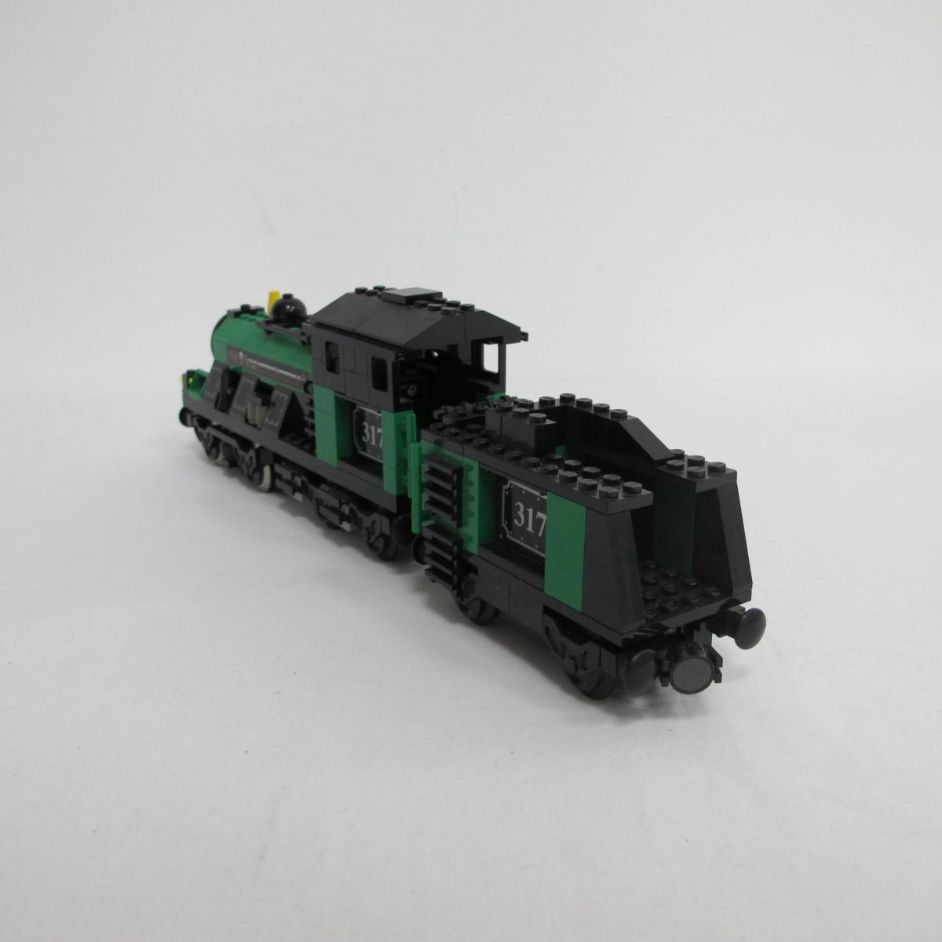 Large Trains Engine with Tender Green