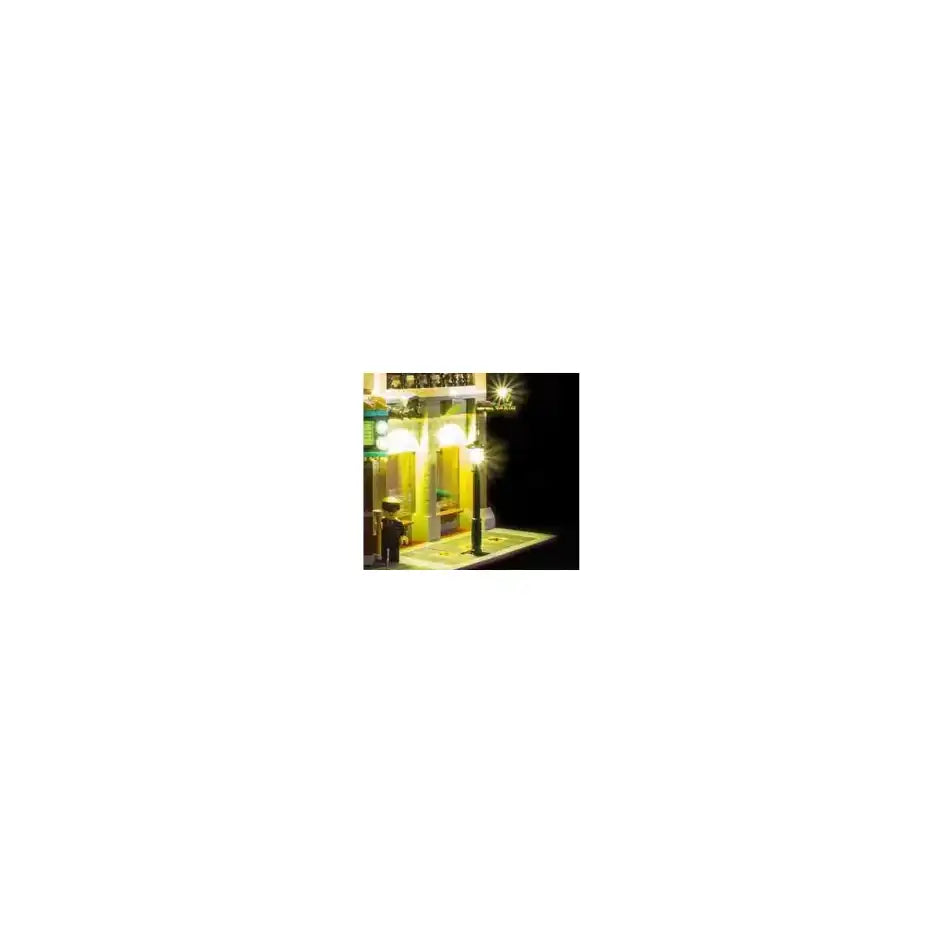 LMB - Lamp Post With LED Installed Black
