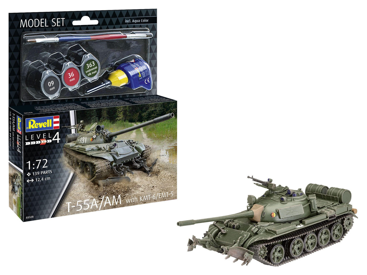 Model Set T-55A/AM with KMT-6/EMT-5 Mine Plough