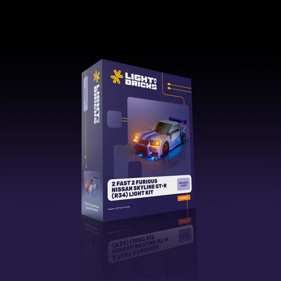 Light My Bricks (LMB) 2.0 Light Kit for LEGO #76917 Speed Champions 2 Fast 2 Furious Nissan Skyline GT-R (R34)