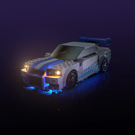 Light My Bricks (LMB) 2.0 Light Kit for LEGO #76917 Speed Champions 2 Fast 2 Furious Nissan Skyline GT-R (R34)