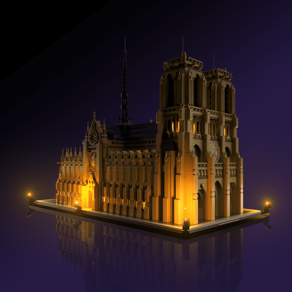 Light My Bricks (LMB) 2.0 Light Kit for LEGO #21061 Notre-Dame de Paris