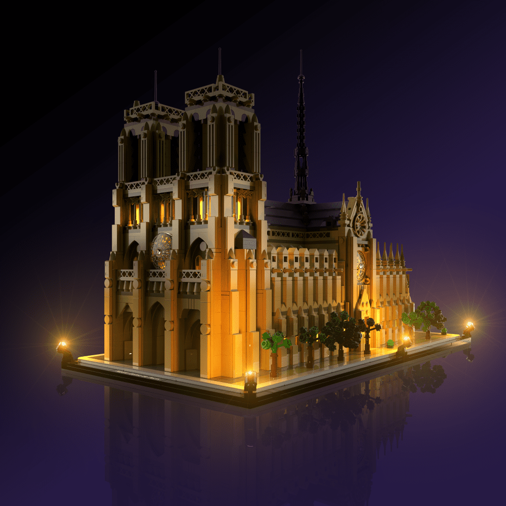 Light My Bricks (LMB) 2.0 Light Kit for LEGO #21061 Notre-Dame de Paris