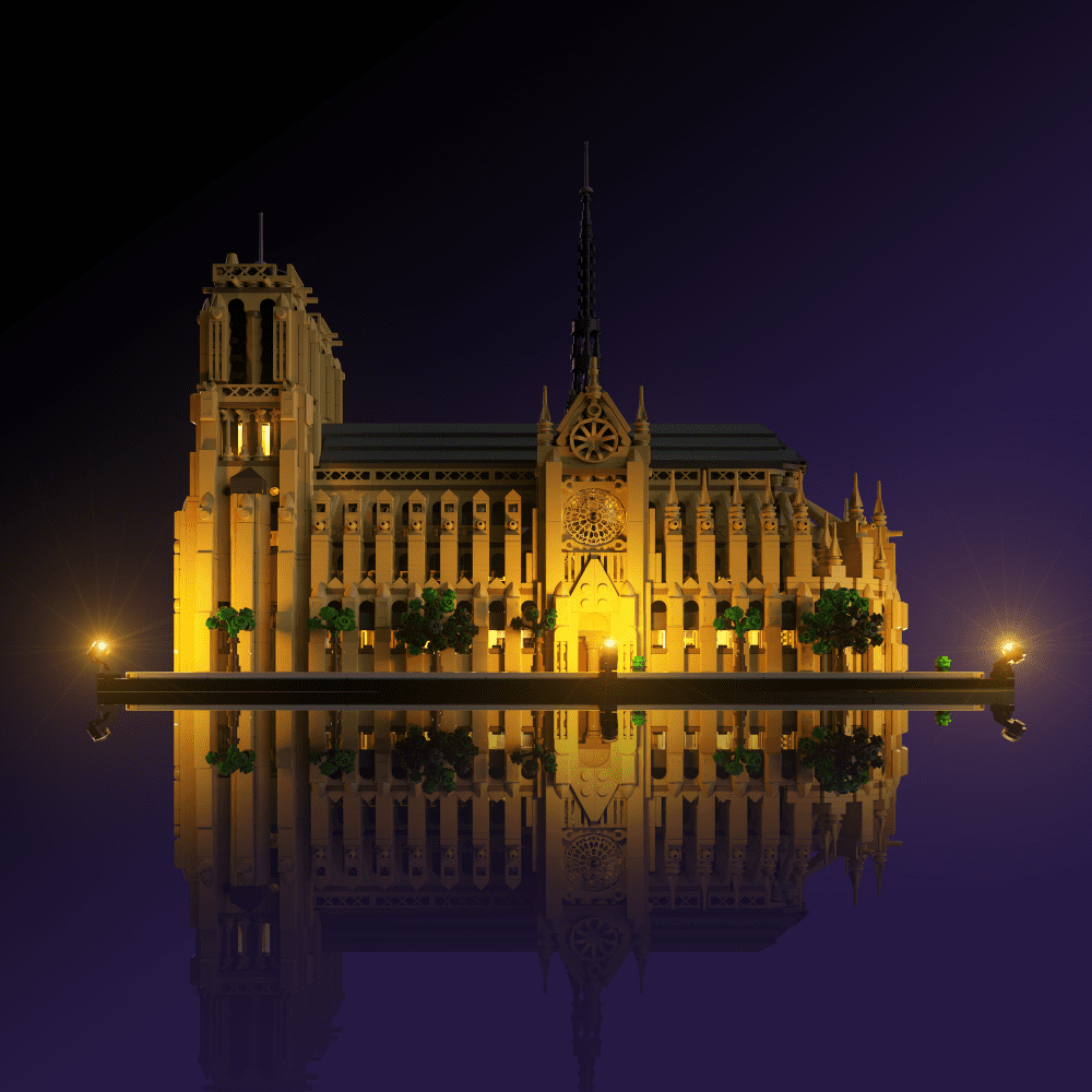 Light My Bricks (LMB) 2.0 Light Kit for LEGO #21061 Notre-Dame de Paris