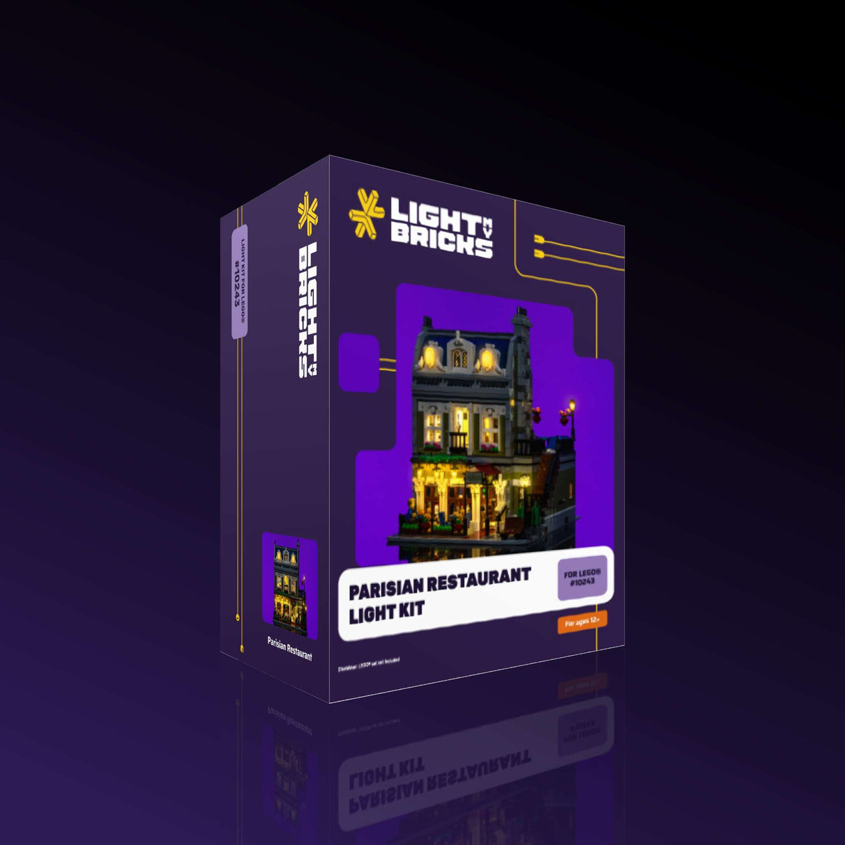 Light My Bricks (LMB) 2.0 Light Kit for LEGO #10243 Parisian Restaurant