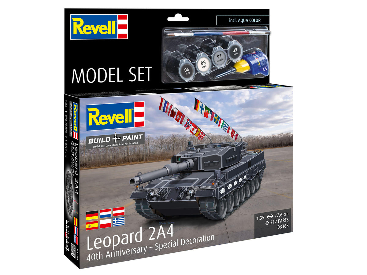 Model Set Leopard 2A4 - Special Decoration 40th Anniversay