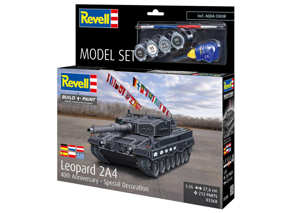 Model Set Leopard 2A4 - Special Decoration 40th Anniversay