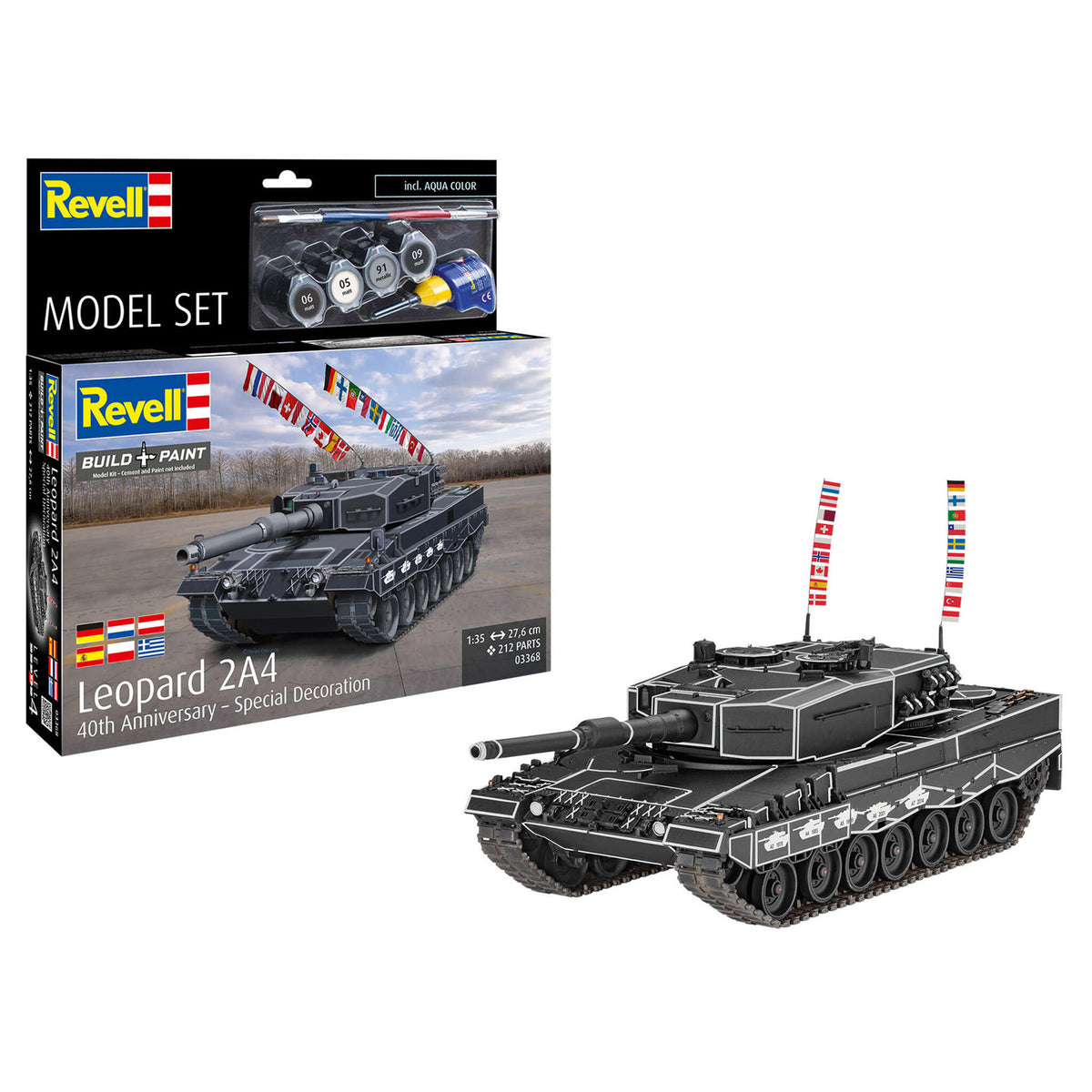 Model Set Leopard 2A4 - Special Decoration 40th Anniversay