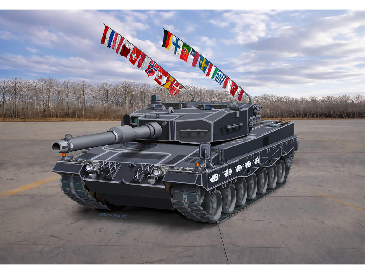 Model Set Leopard 2A4 - Special Decoration 40th Anniversay
