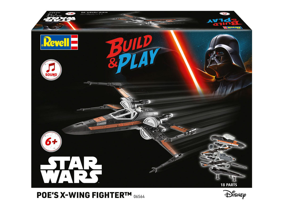 Poe's X-Wing Fighter (w/Sound): Build & Play