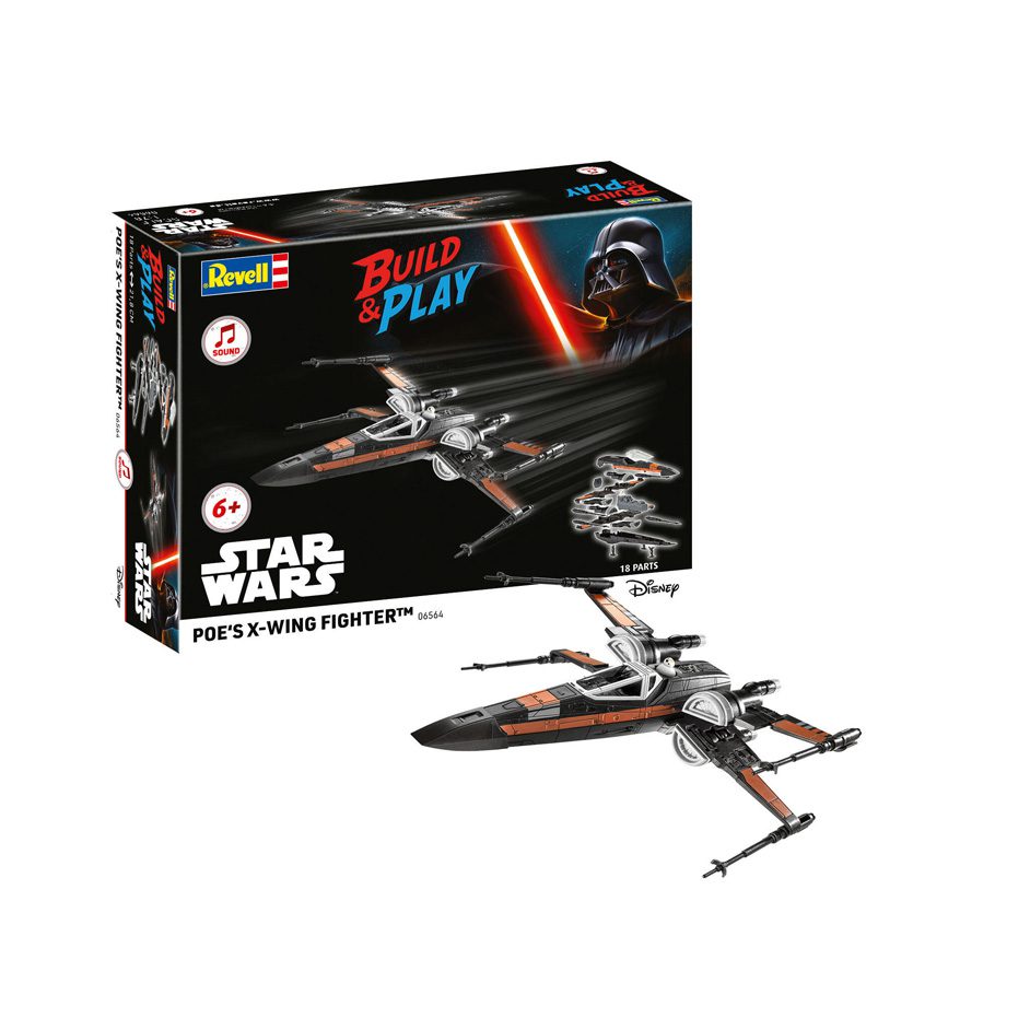 Poe's X-Wing Fighter (w/Sound): Build & Play