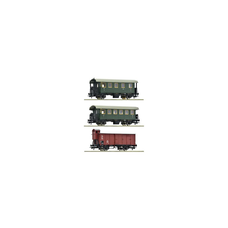 SBB Set Sliding Wall Wagons, 3-piece