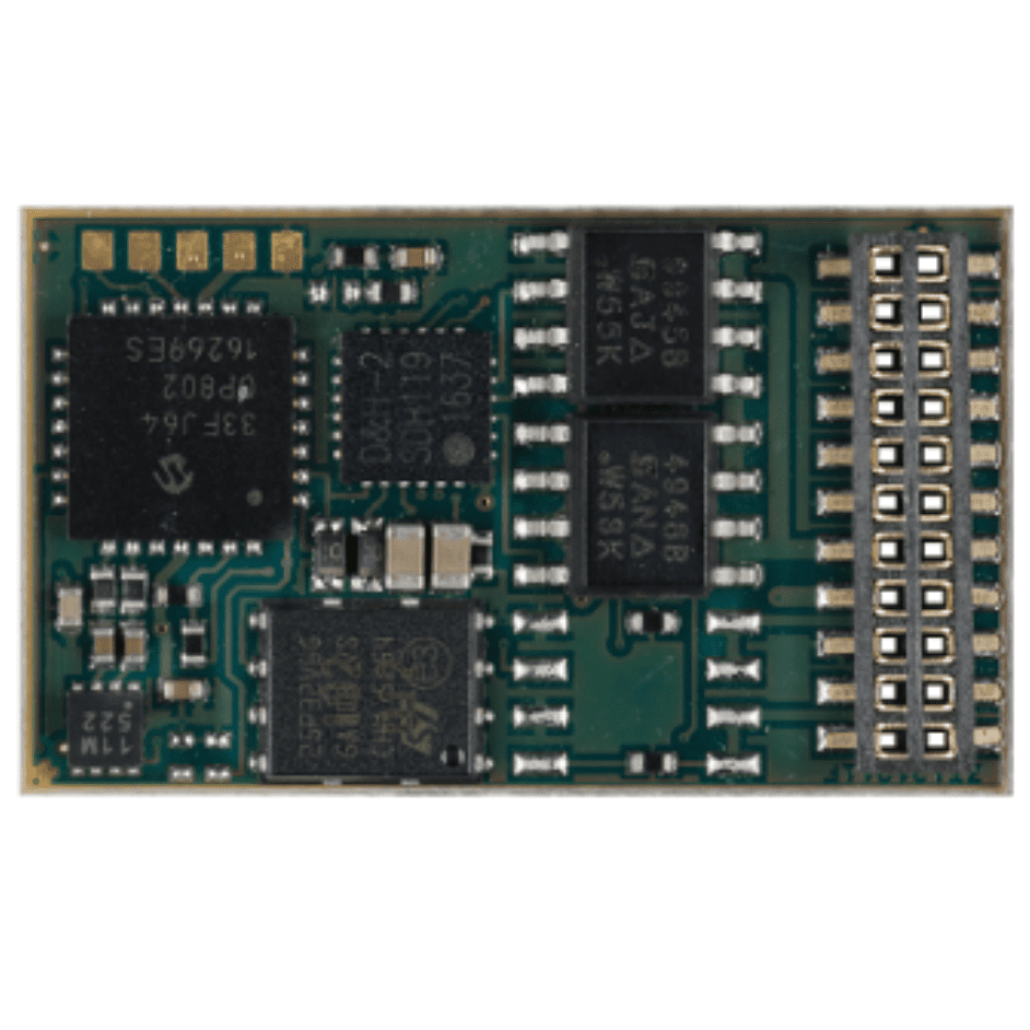 Vehicle sound decoder SD21A for SX1, SX2, DCC and MM, For the 21-pin interface Märklin/TRIX mtc21