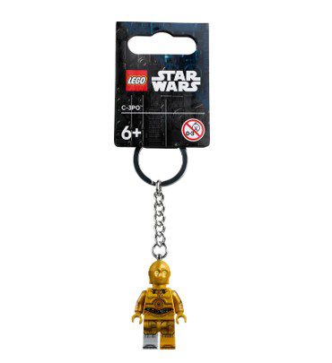 C-3PO (Molded Light Bluish Gray Lower Leg) Key Chain