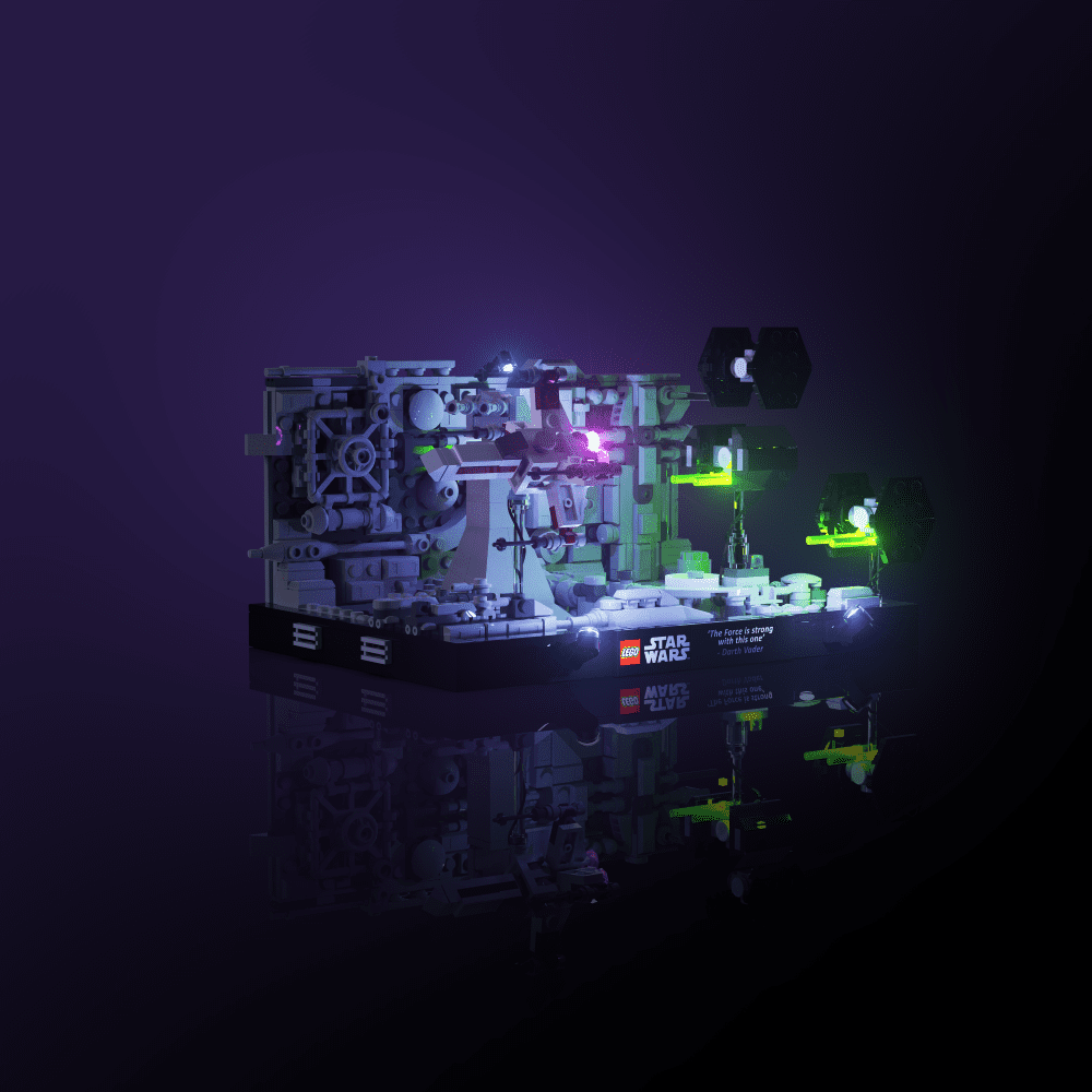 Light My Bricks (LMB) 2.0 Light Kit for LEGO #75329 Star Wars Death Star Trench Run Diorama