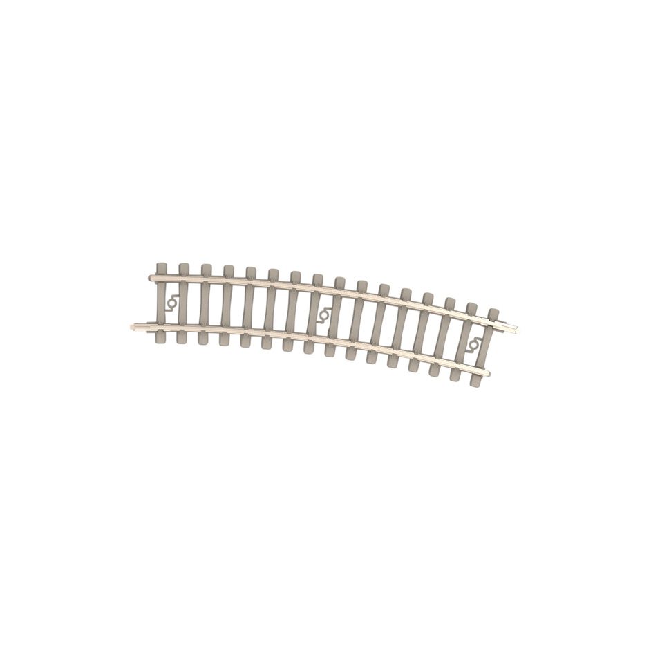 Minitrix Curved Track with Concrete Ties Radius 261.8 mm / 10-5/16"