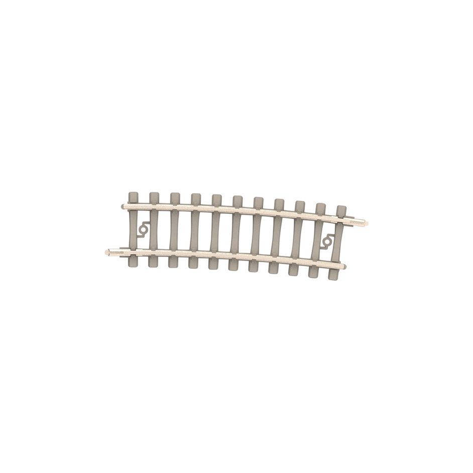 Minitrix Curved Track with Concrete Ties Radius 362.6 mm / 14-1/8"