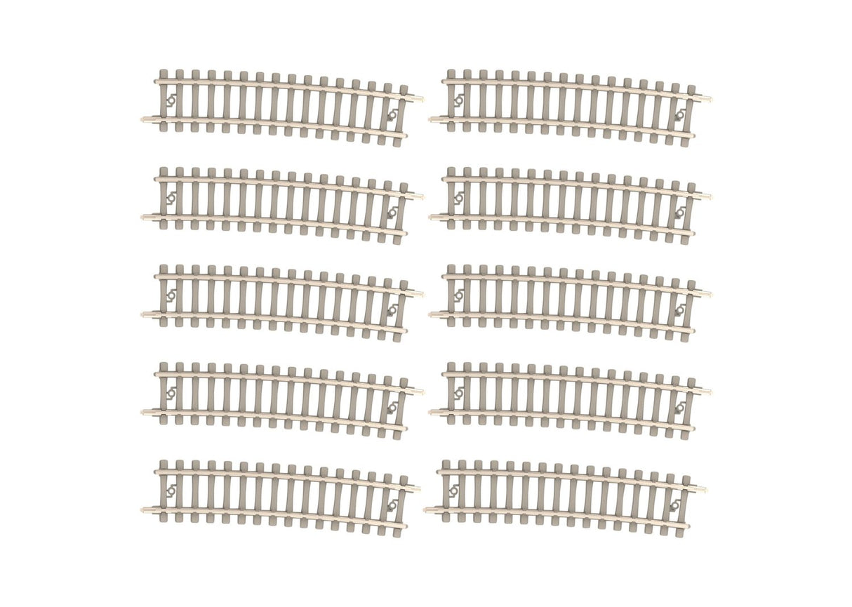 Minitrix Curved Track with Concrete Ties Radius 492.6 mm / 19-3/8"