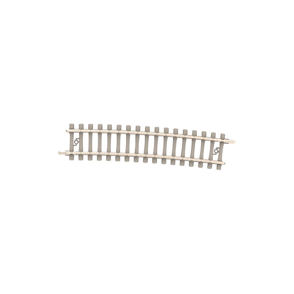 Minitrix Curved Track with Concrete Ties Radius 526.2 mm / 20-3/4"