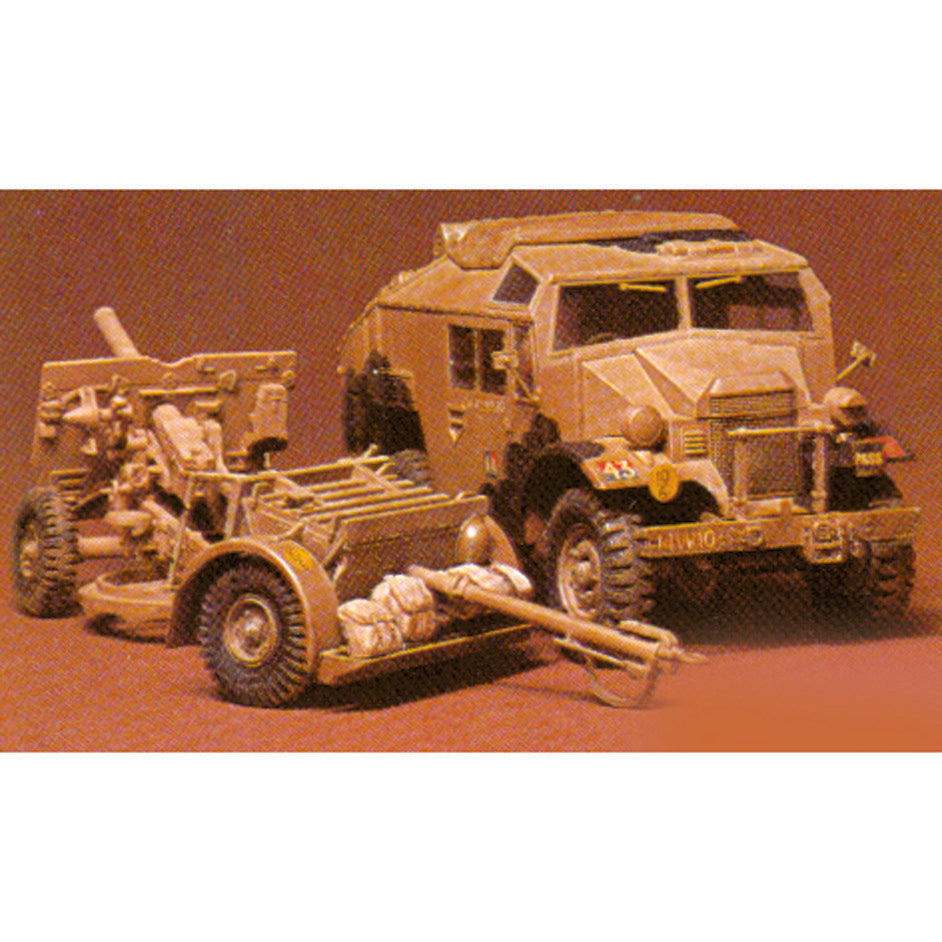 British 25 PDR. Field Gun & Quad Gun Tractor