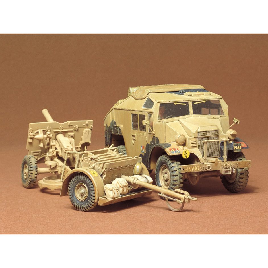 British 25 PDR. Field Gun & Quad Gun Tractor
