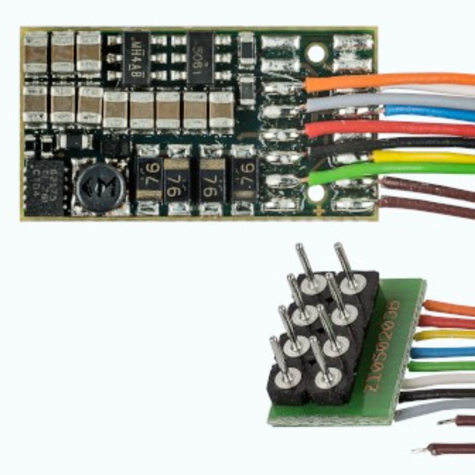 Vehicle sound decoder SD16A for SX1, SX2, DCC and MM, For the PluX16 interface