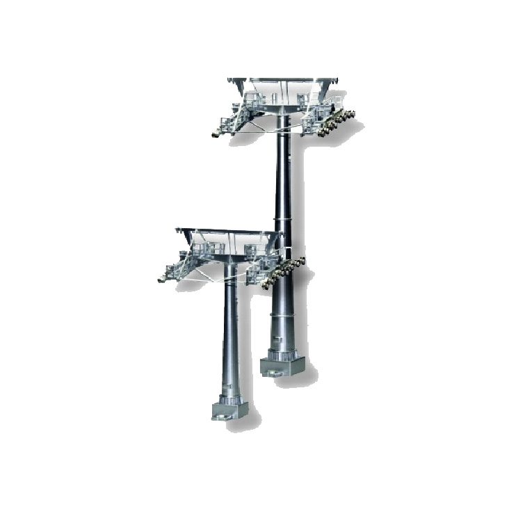 Cable Car Mast Set 12/16 cm. H0
