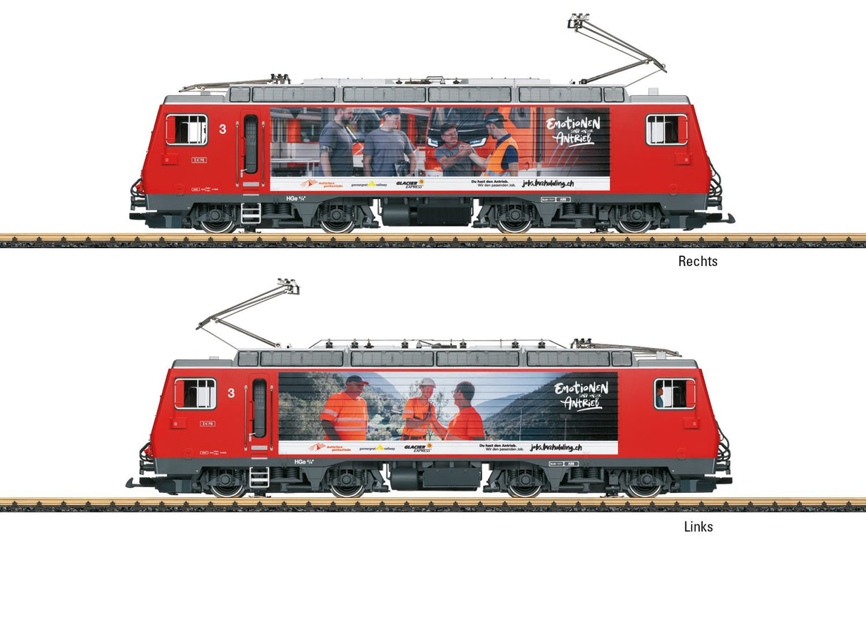 "Mitarbeiterwerbung" / "Colleague Promotion" Electric Locomotive Number 3 "DOM" (HGe 4/4 II)
