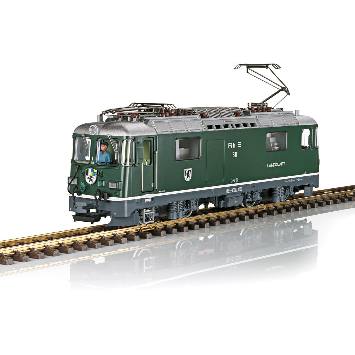 RhB Electric Locomotive Number 611 (Class Ge 4/4 II), Era VI