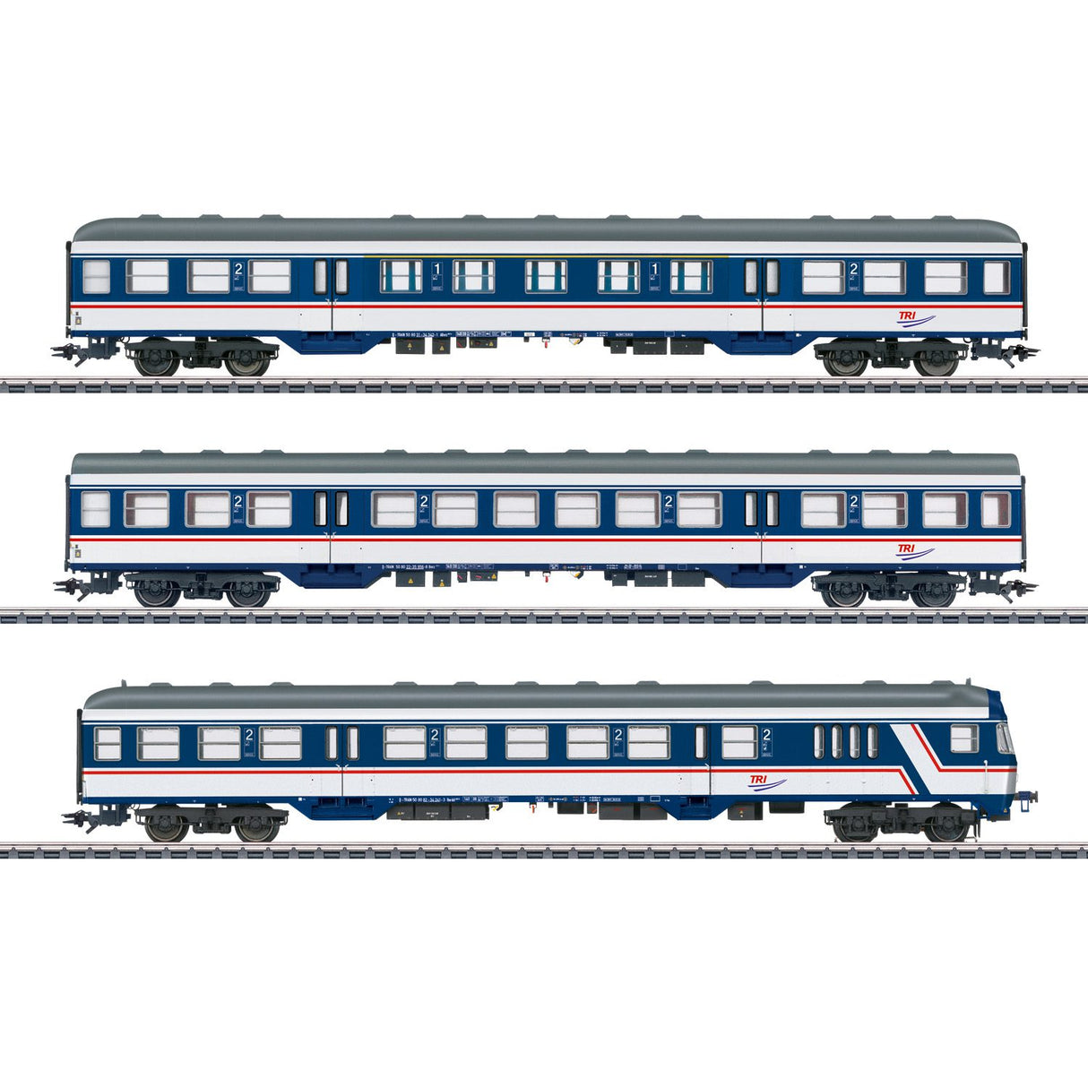 "Deutsche Weinstraße / German Wine Road" Rebuild Pair of Passenger Cars