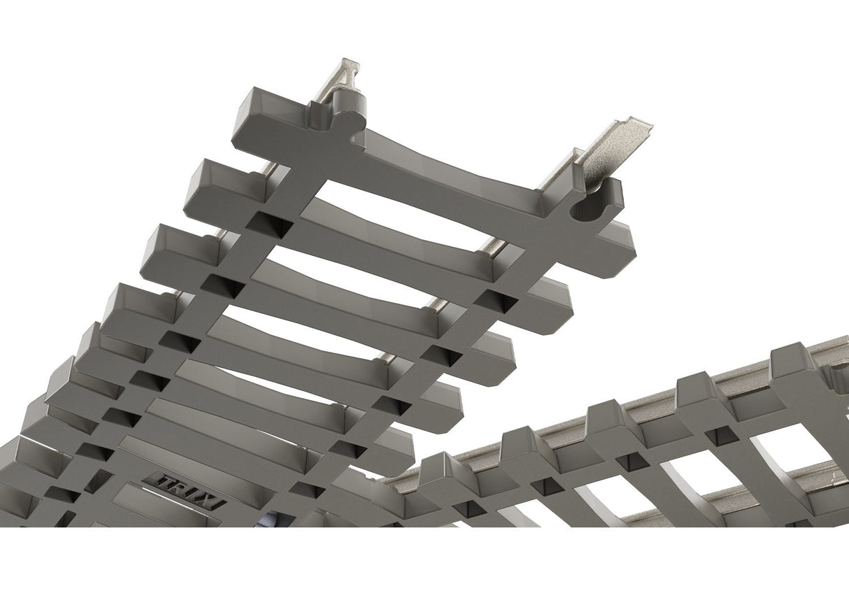 Crossing - 30° with Concrete Ties, Length 104.2 mm / 4-1/8"